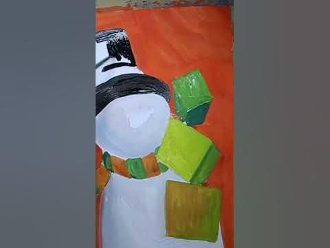 #арт #малюнок #творчість #малюю #малюємо #сніговик - YouTube