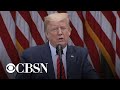 Trump tells CBS News reporter to "ask China" about deaths and abruptly end briefing
