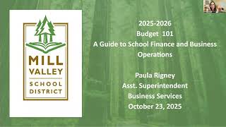 Budget 101 - 25-26 A Guide to School Finance and Business Operations