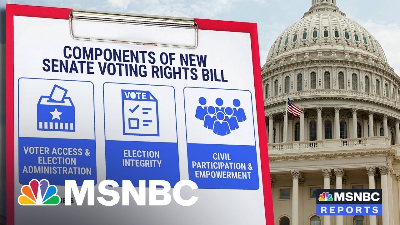 Senate Democrats Unveil New Voting Rights Bill Compromise YouTube