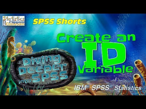 Consecutively Number Cases to Create an Identification Variable in SPSS