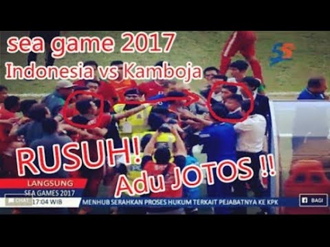 Detik detik perkelahian sepak bola indonesia vs kamboja