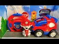 PAW Patrol unboxing video, RC excavator, Super Flying Man toy, ASMR satisfactory video