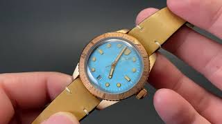 Finally Here! Oris Divers 65 Cotton Candy Blue Dial on Leather