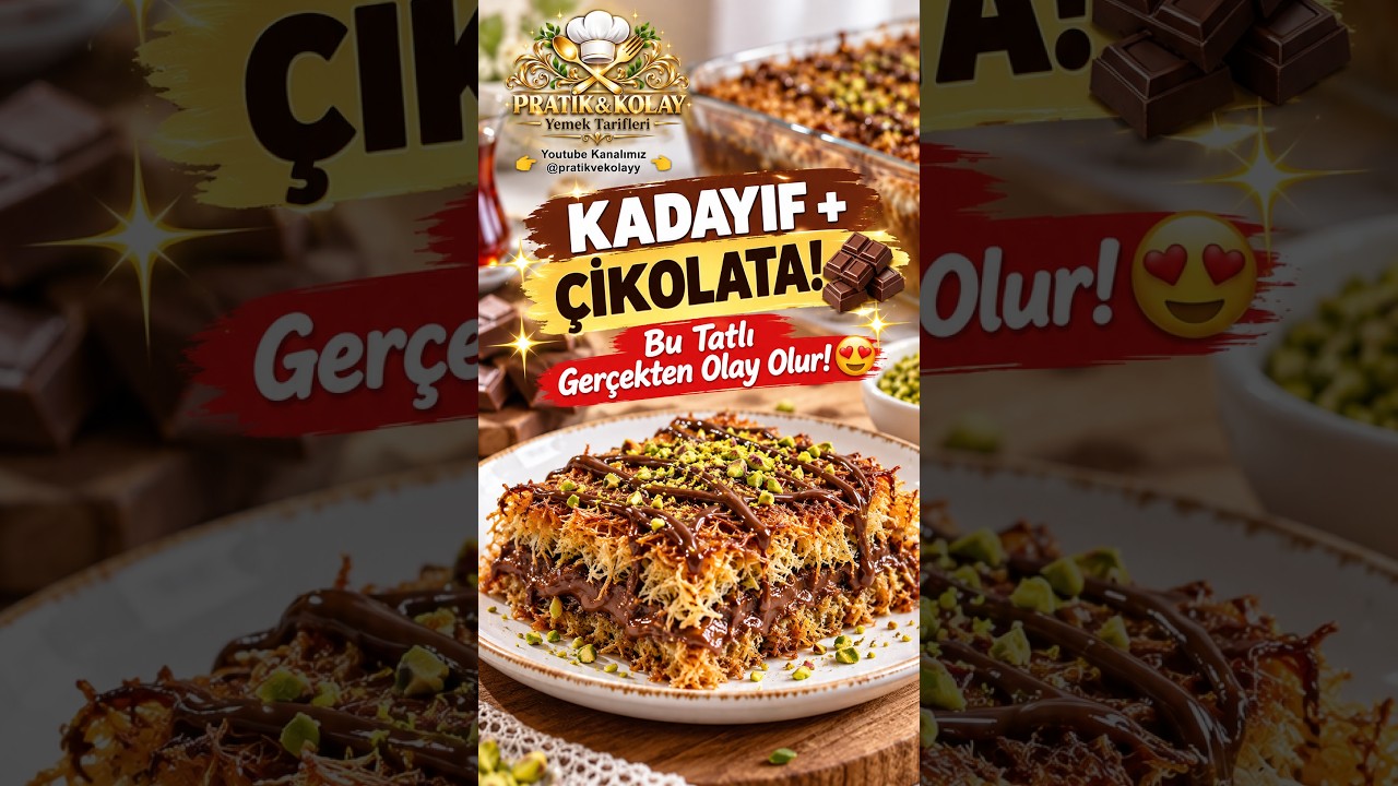 Kadayıf + Çikolata! 😍 Bu Tatlı Olay Olur #tatlı #food #recipe #shortvideo #short Kadayıf + Çikolata! 😍 Bu Tatlı Olay Olur #tatlı #food #recipe #shortvideo #short