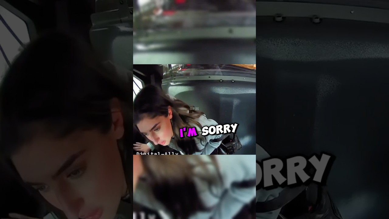 Она пробралась в полицейскую машину... @ViralBodyCamera