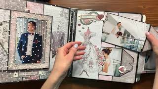 Скрапбукинг ОБЗОР СВАДЕБНОГО АЛЬБОМА #Weddingalbum#scrapbooking