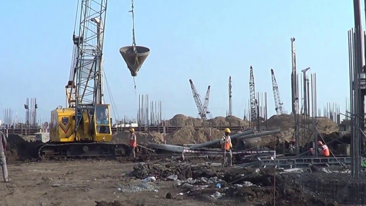 AP CRDA Temporary Secretariat Building Foundation Works position as on 29.03.2016-Amaravati