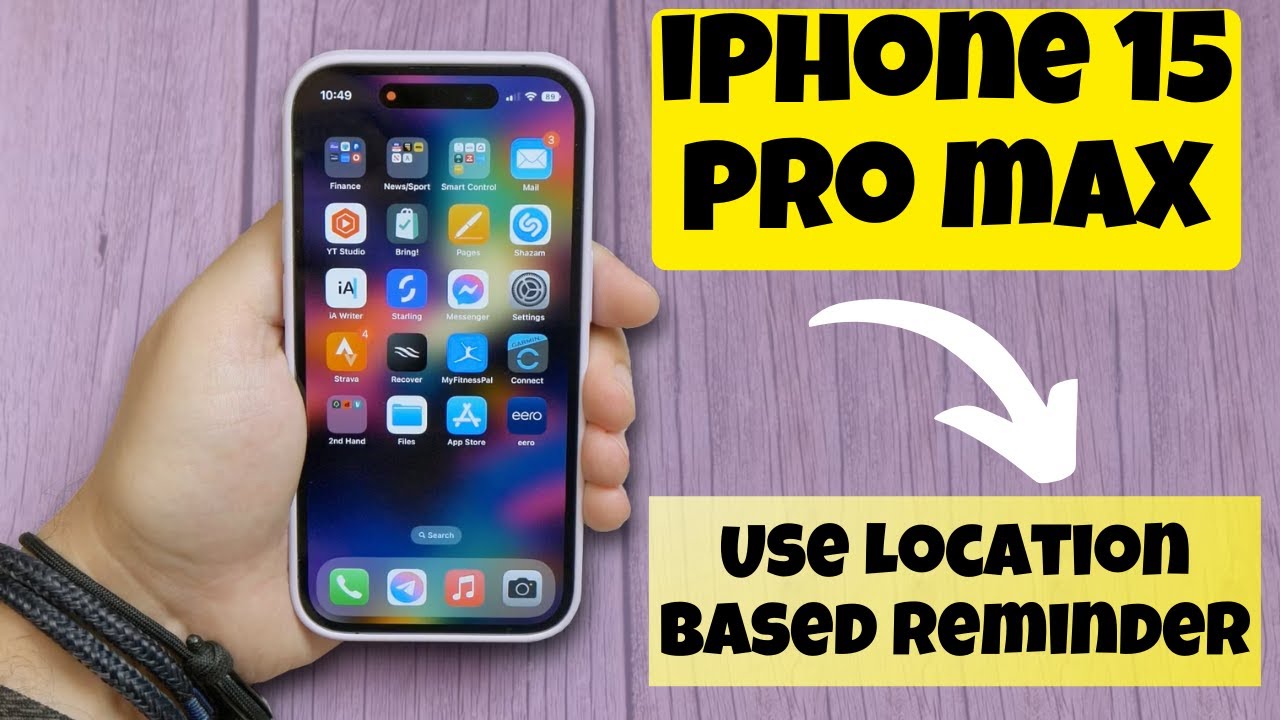 How to Use Location Based Reminder in iPhone 15 Pro Max || Reminders ...