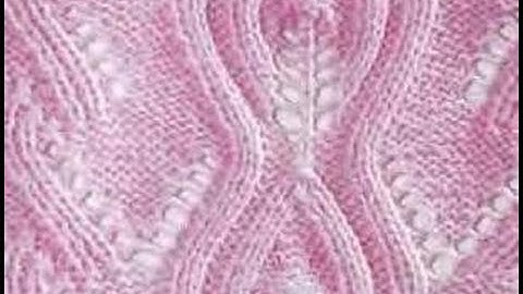 Простой АЖУРНЫЙ УЗОР спицами для начинающих - 2019 / Simple spokes openwork pattern for beginners