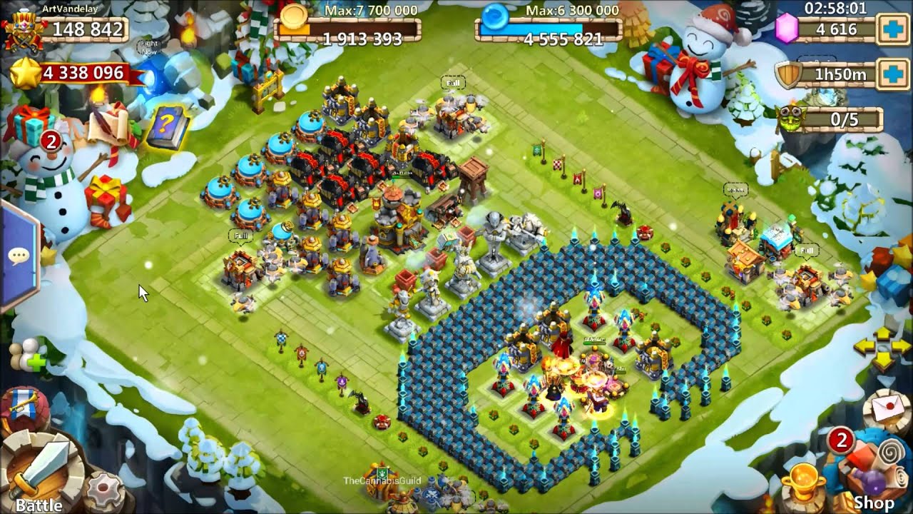 Castle Clash - Finally Into Insane Dungeons (Blitz Scroll Artifact?) 121815