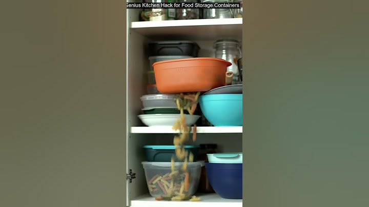 Genius Kitchen Hack for Food Storage Containers