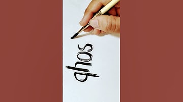 GHOST #calligraphy #viral #viralvideo #shorts #shortvideo #thecraftedpen #brushlettering #artist