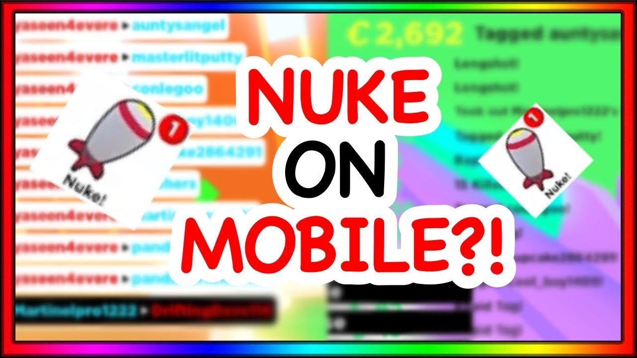 Getting The Nuke On Mobile Roblox Big Paintball Youtube - roblox big paintball nuke