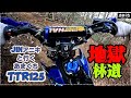 『あまくちTTR125べちゃべちゃ林道 JINアニキと悶絶トレーニング』