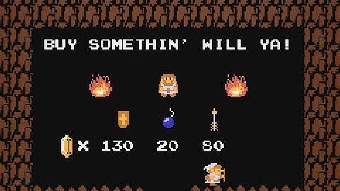 Get Arrows and Shield Before You Enter Level 5 and Lets Play Money Making Game   Zelda NES