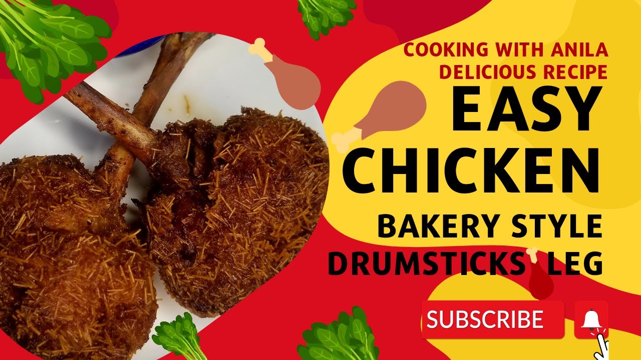 Bakery style chicken drumsticks leg crispy juice fry drumstick by