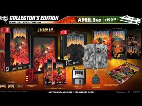 doom classics collectors edition unboxing for Nintendo swtich(with