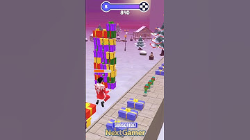 Noel Run 3D 🎁🎄Mobile Gameplay By NextGamer (Android,iOS) Level 8 #shorts