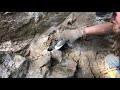 Crazy Sceptered Herkimer Diamond Crystal gets Unearthed! Hard Rock Mining @ Diamond Mountain