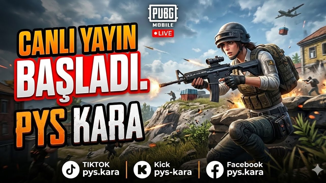 🔴EKİP YANIYOR🔥HER YERE RUSH🏆PYS  TEAM🏆 #pubgmobile #canlı #live