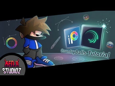 CountryBalls Tutorial || How to create Character CountryBalls || Ibis Paint & Alight Motion
