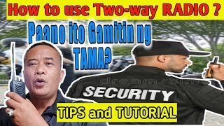 How to use Two-way Radio,  Simple TIPS ni 59 ll 59 JO Sinag screenshot 1