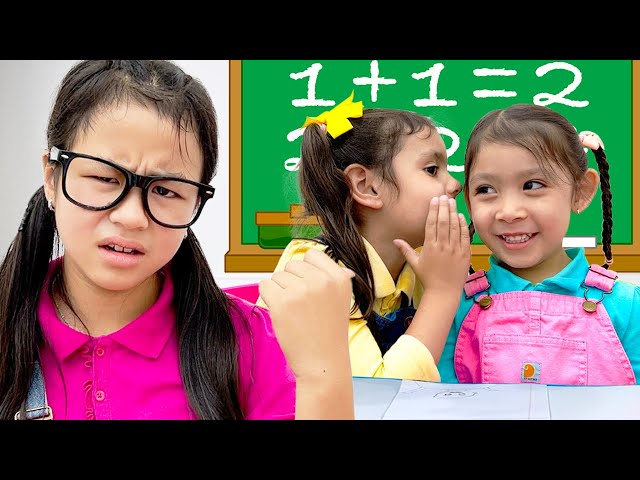 Jannie Help Ellie and Maddie Learn New Things| New Funny Stories for Kids class=
