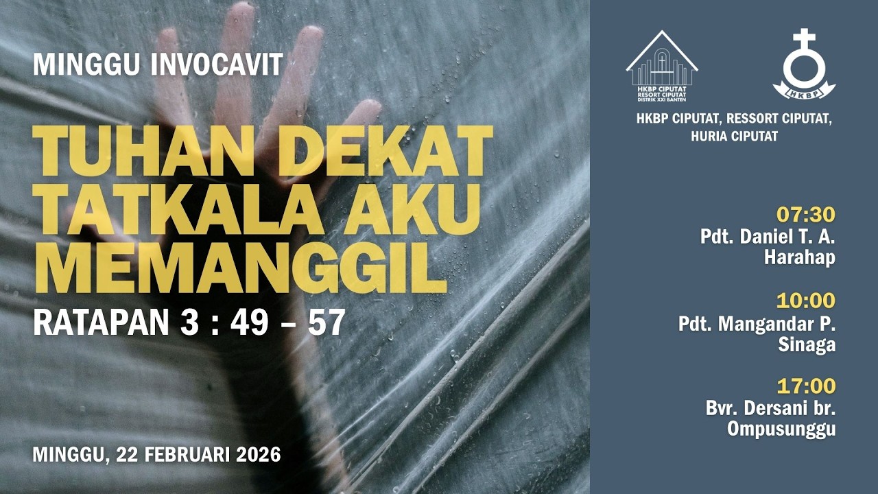 KHOTBAH IBADAH SORE MINGGU INVOCAVIT 22 FEBRUARI 2026
