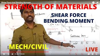 Shear Force And Bending Moment | Strength of materials | in tamil News
