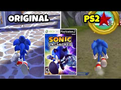 What changes in the PS2 version of Sonic Unleashed?