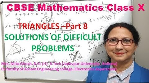 Triangles Part-- 8.     Ex 6 6 NCERT