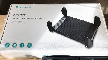 rockspace AX1800 WiFi 6 Dual Band Router RSD0616 Unboxing 1-23-21