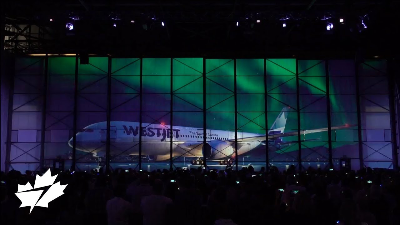 westjet seat selection WestJet 787 Dreamliner hangar reveal live stream