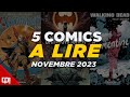 5 comics  lire en novembre 2023 