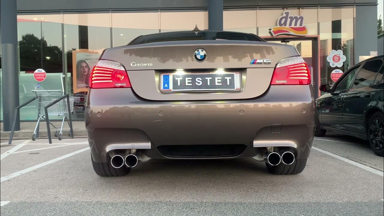 BMW E60 M5 sound (G-Power exhaust) - YouTube