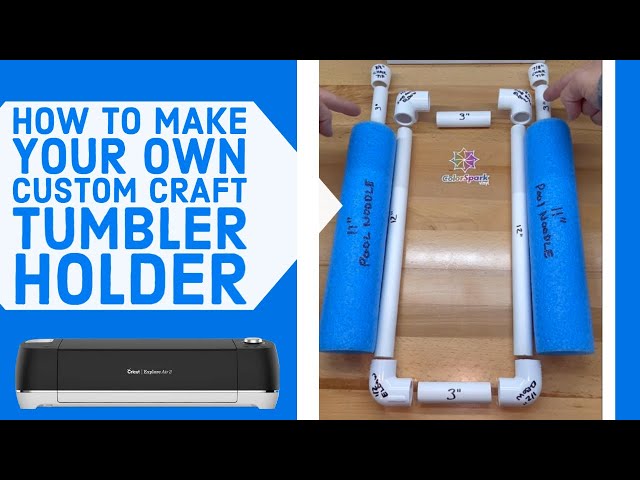 How to make your own custom tumbler cradle for easy decal placement.. 