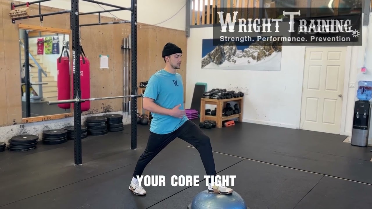 Bosu split squat