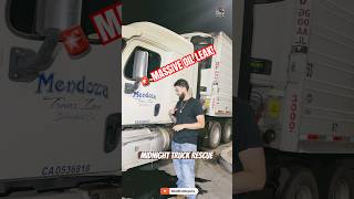 Midnight Truck Oil Leak Repair at Truck Stop | Emergency Roadside Service by Roadline Repairs