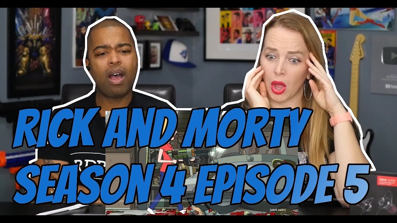 Rick and Morty Season 4 Episode 5 "Rattlestar Ricklactica" (REACTION 🔥)