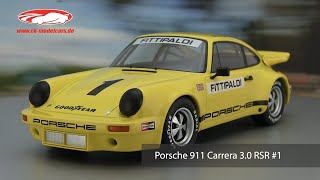 ck-modelcars-video: Porsche 911 Carrera 3.0 RSR 1 IROC Riverside 1973 Emerson Fittipaldi WERK83
