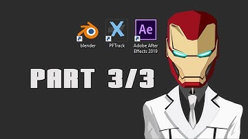 [Tutorial 3/3] IronMan Helmet - PFTrack + Blender 2.8 + Adobe After Effects CC2019 (Element3D)