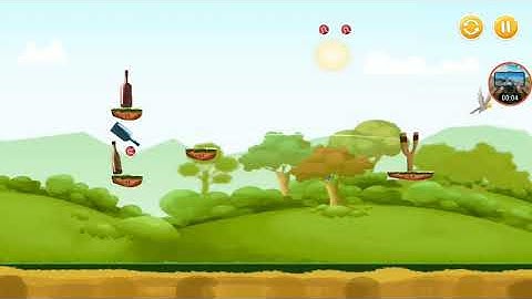 knock down bottles forest world level 11
