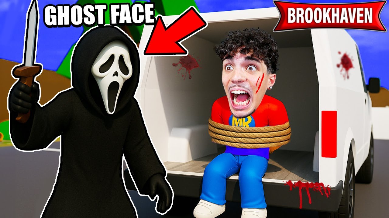 SONO STATO RAPITO dal KILLER GHOST FACE alle 3 DI NOTTE su ROBLOX BROOKHAVEN..