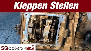 Piaggio 4takt 2v Kleppen Stellen - How To - Sqooters