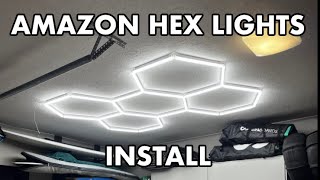 Installing Amazon LED Hex Lights in my garage