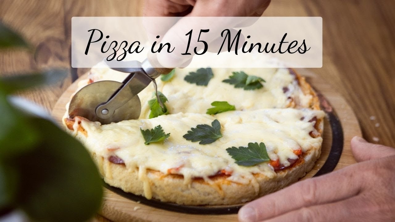 15Minute OvenBaked Bread Pizza Recipe YouTube
