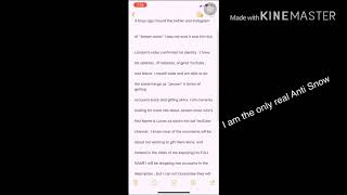 Hello Im The Only Real Anti Snow Exposing Jenson Snow Lucas