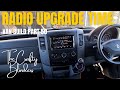 self build campervan vw crafter | radio upgrade | van build | part 50 | the crafty blinders