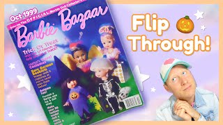 Barbie Bazaar magazine Flip Through (October 1999) Halloween Issue 🎃🌙 soft spoken / ASMR vibes screenshot 1